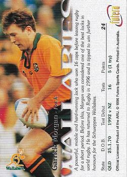 1996 Futera Rugby Union #24 Garrick Morgan Back